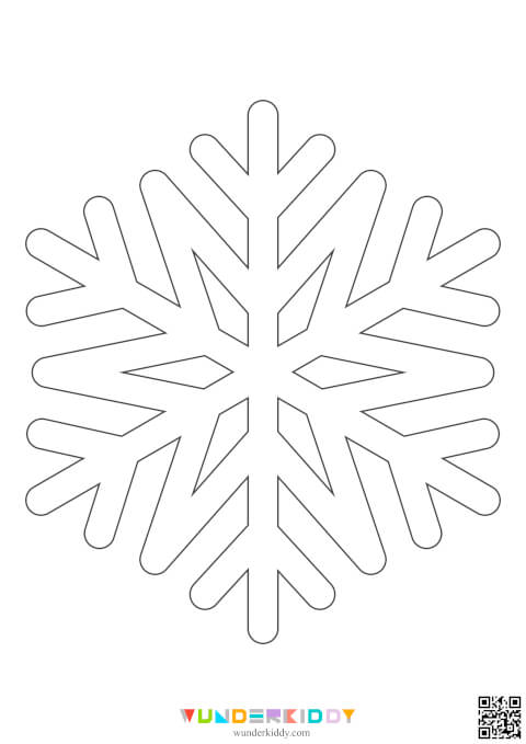 Printable Stencil Patterns Snowflake: Small and Large Templates