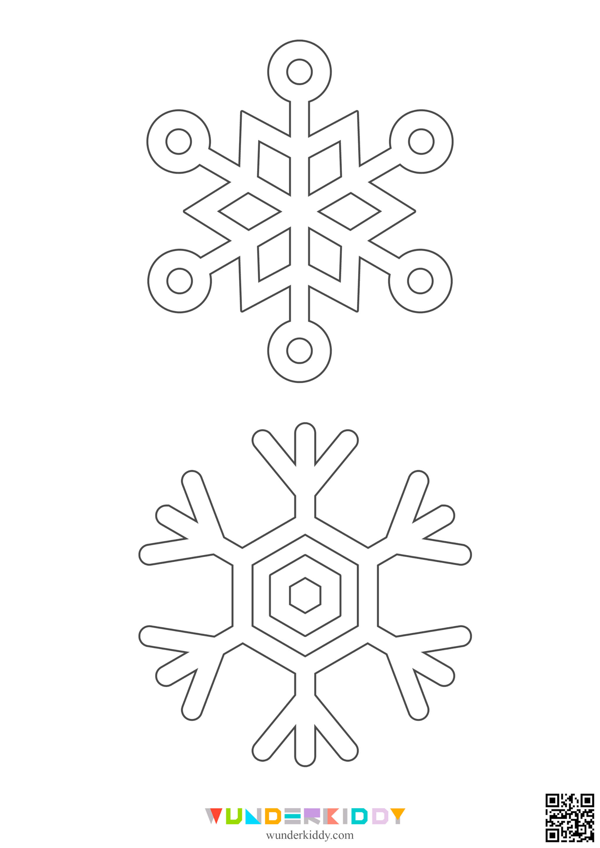 Шаблони сніжинок для вирізання - Зображення 17
