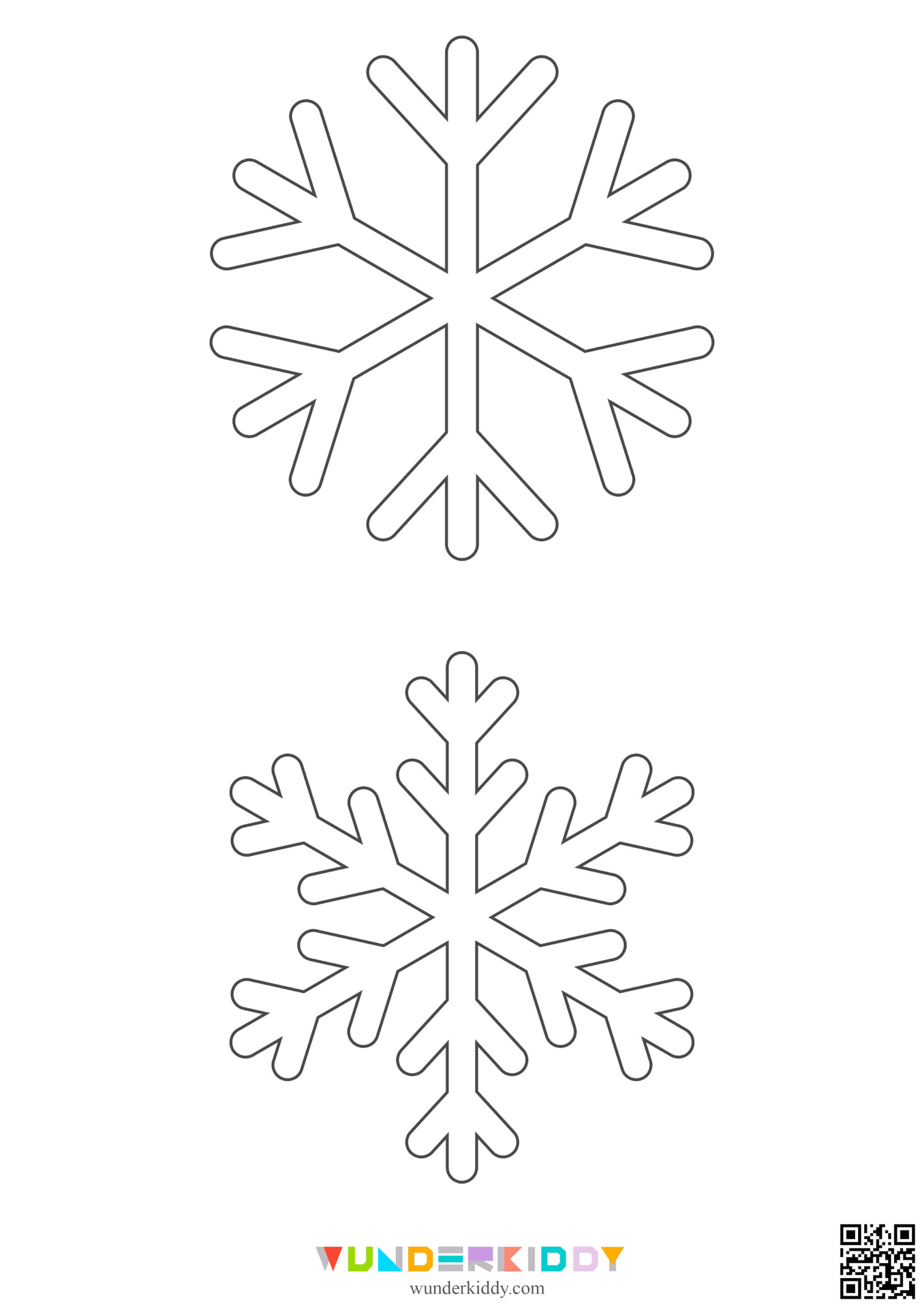 Шаблони сніжинок для вирізання - Зображення 21