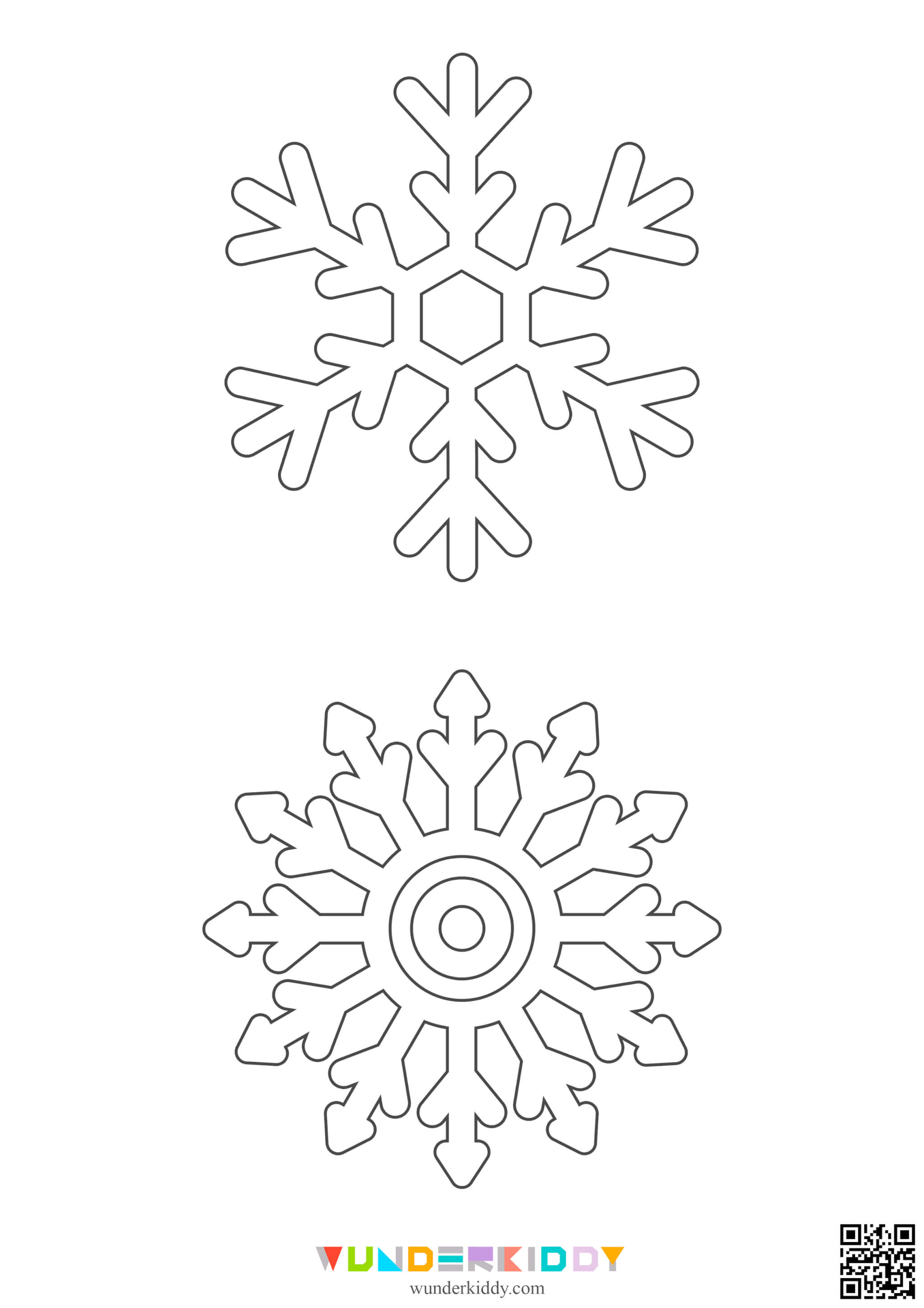 Шаблони сніжинок для вирізання - Зображення 22