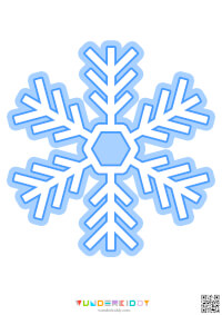  Schneeflocken Vorlage zum Ausdrucken Illustration 