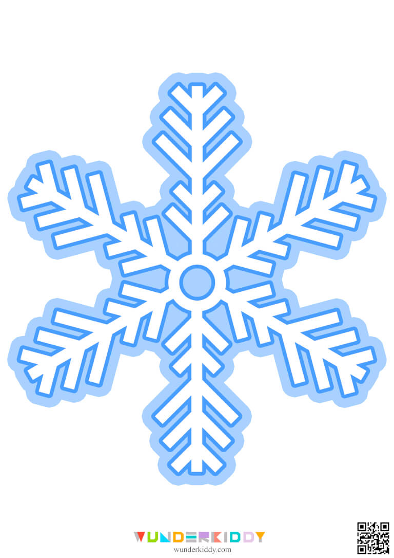 Schneeflocken Vorlage zum Ausdrucken