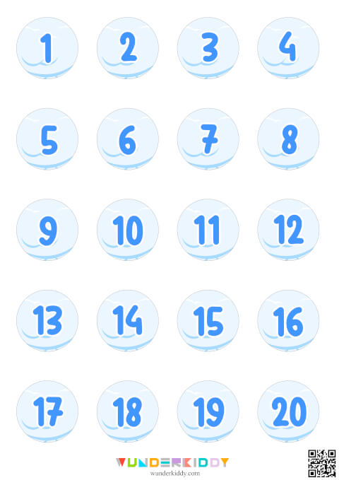 Вчимося рахувати до 20 «Сніжинки» - Зображення 4