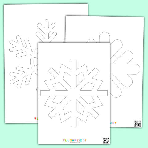 Snowflakes Template - Image 2