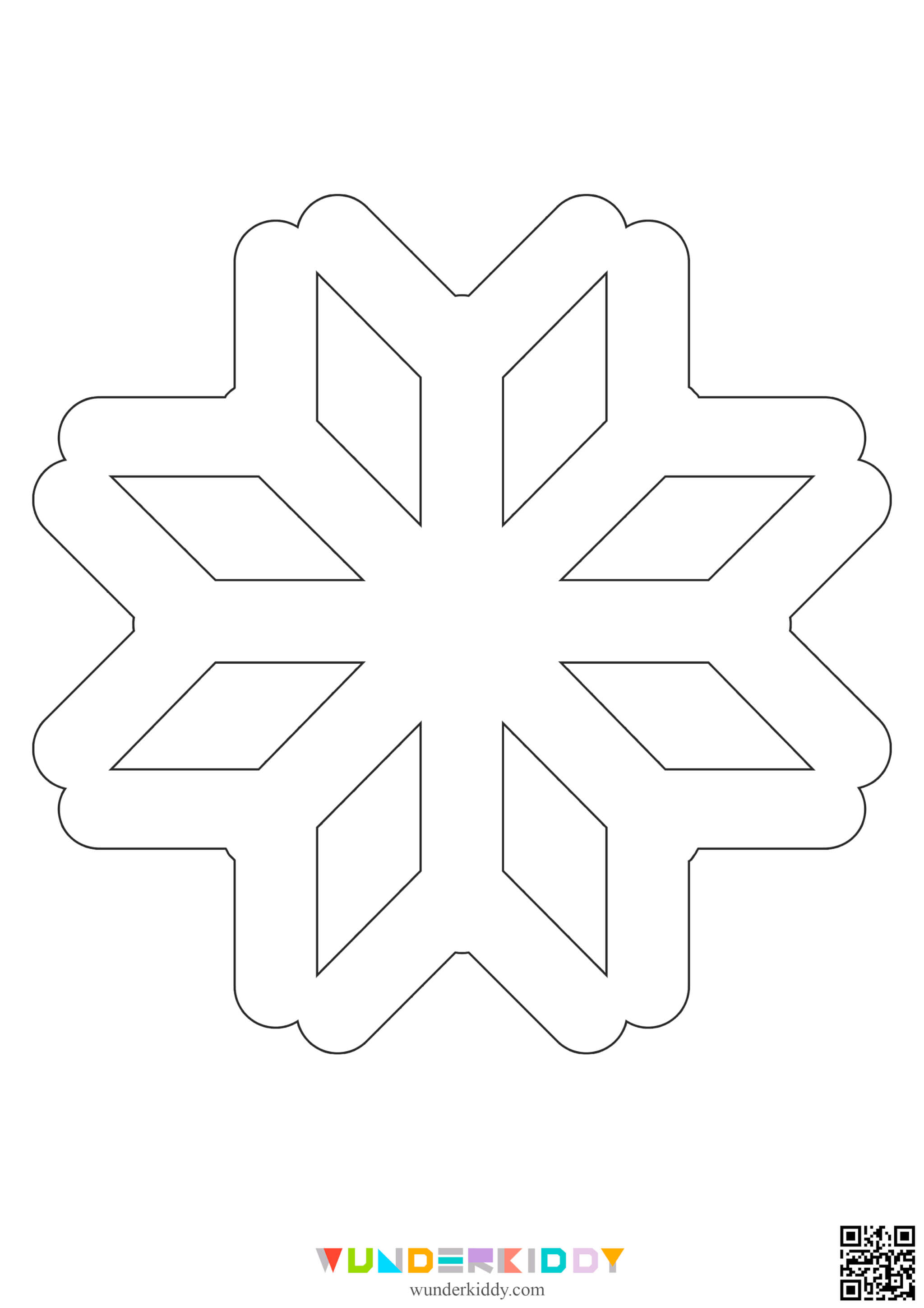 Шаблони «Сніжинки» для вирізання - Зображення 10