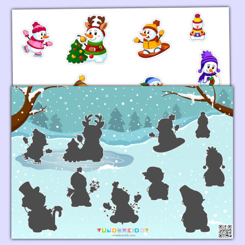 Snowman Matching Activity - Image 2