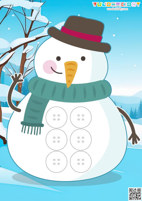 Snowman Pattern Mats Activity - Image 3