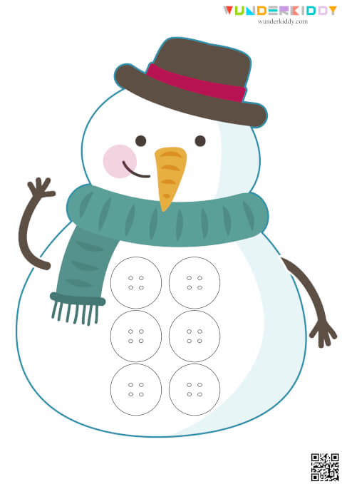 Snowman Pattern Mats Activity - Image 7