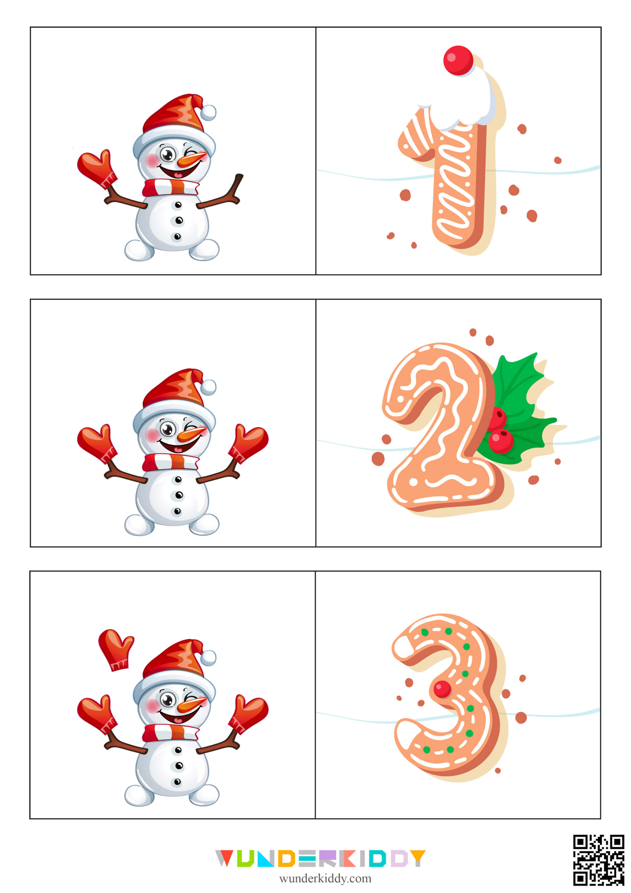 Игра на счет до 12 «Снеговик и варежки» - Изображение 2