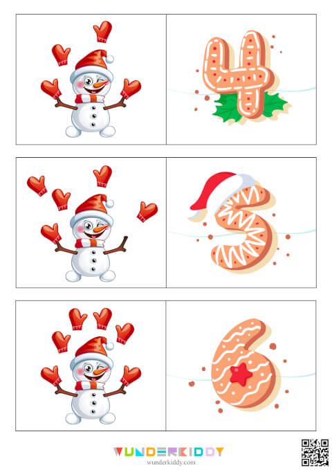 Игра на счет до 12 «Снеговик и варежки» - Изображение 3