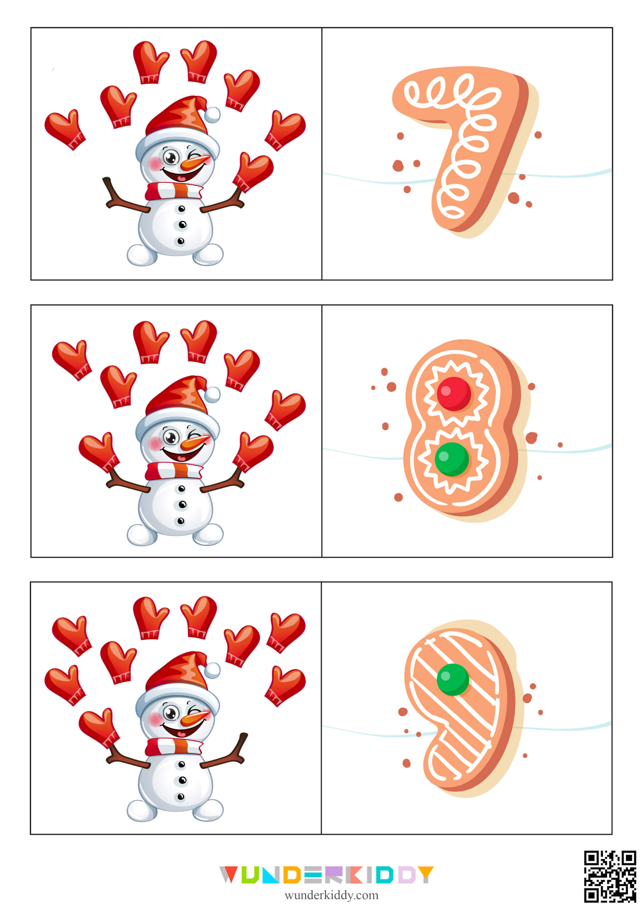 Игра на счет до 12 «Снеговик и варежки» - Изображение 4