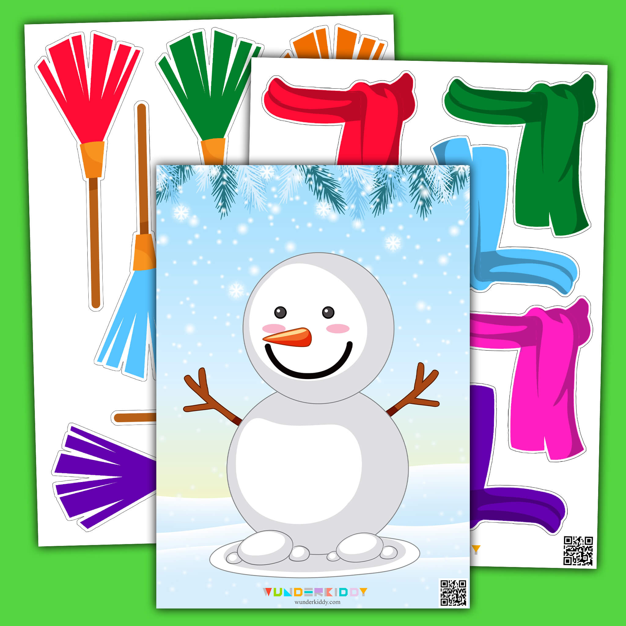 Дидактическая игра «Одежда для снеговика»