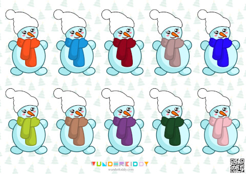 Snowman Hat Color Match Game - Image 3