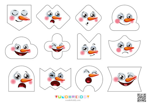 Распознавание фигур для детей «Снеговики» - Изображение 5