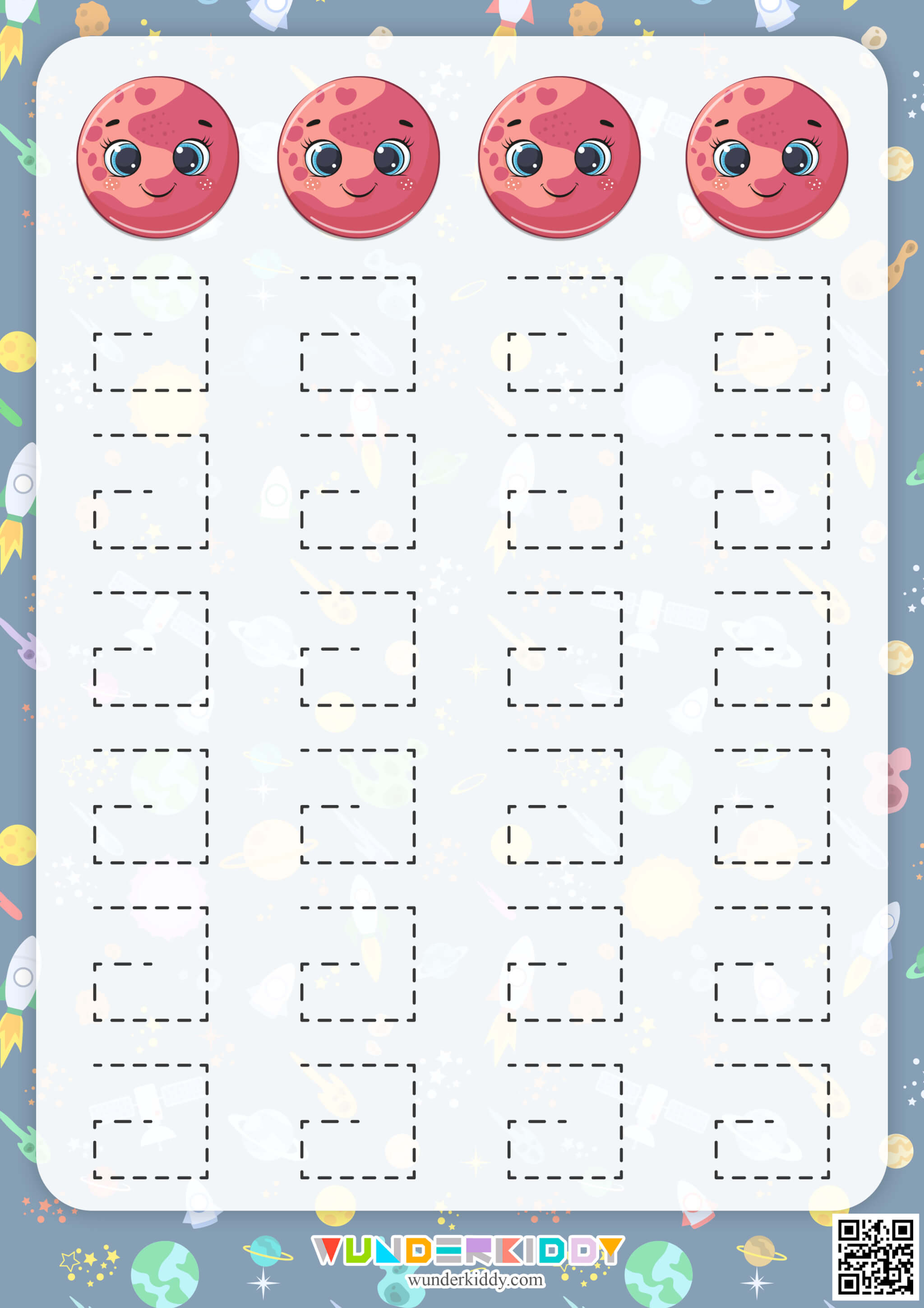 Solar System Tracing Worksheets - Image 4