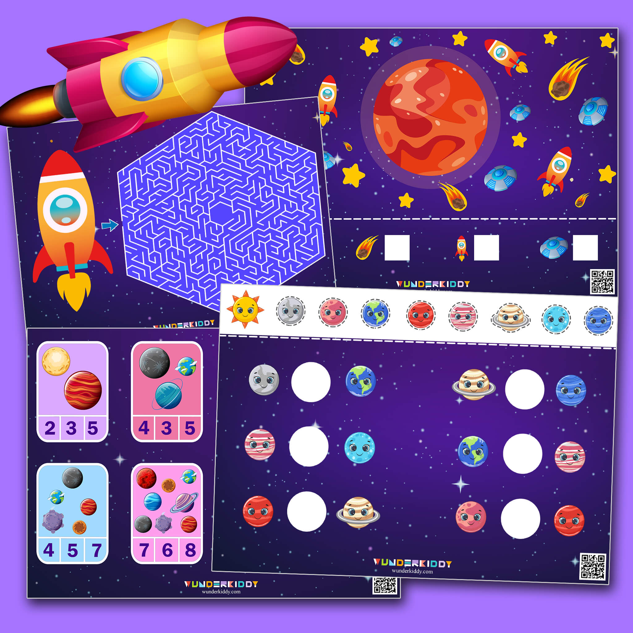 Exciting Board Game for Kindergarten Solar System