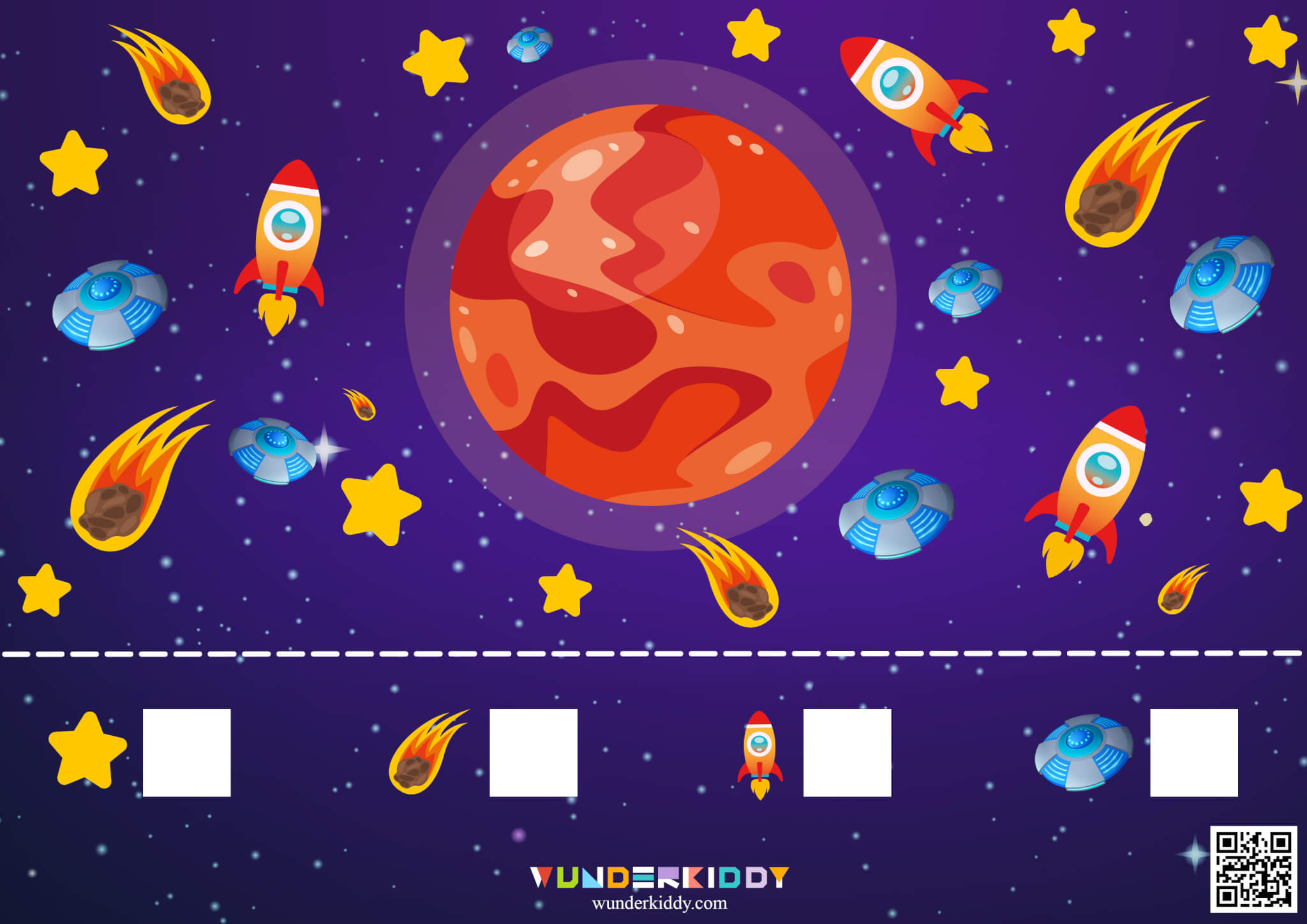 Exciting Board Game for Kindergarten Solar System - Image 9