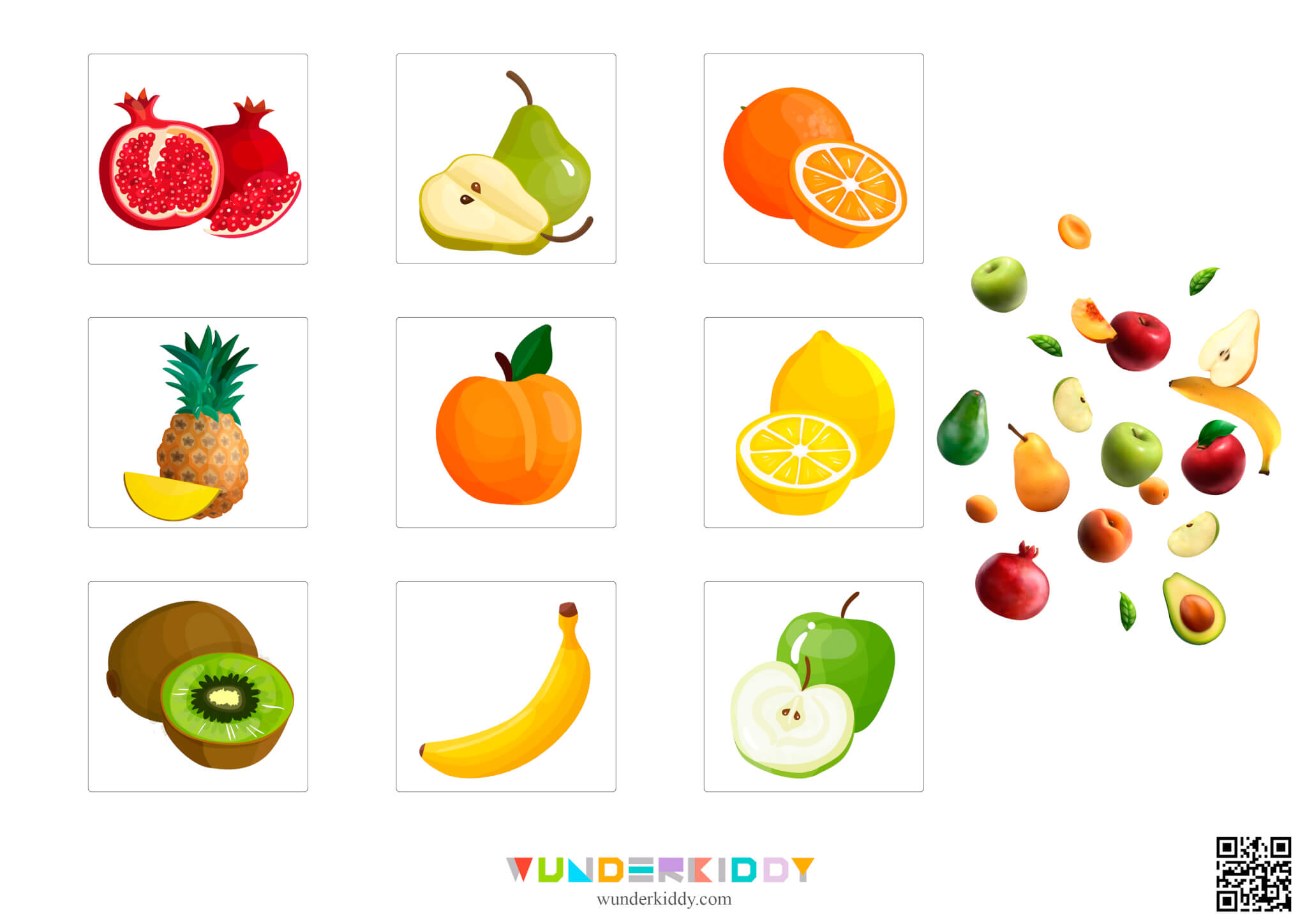 Sorting Game Fruit, Vegetables or Berrie - Image 4