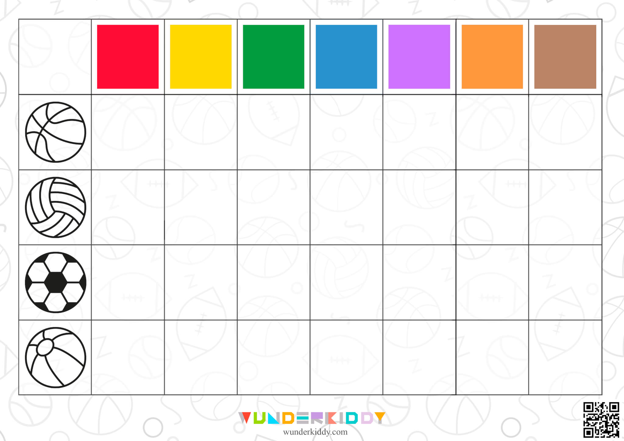Sports Ball Color Sorting for Preschoolers - Image 2