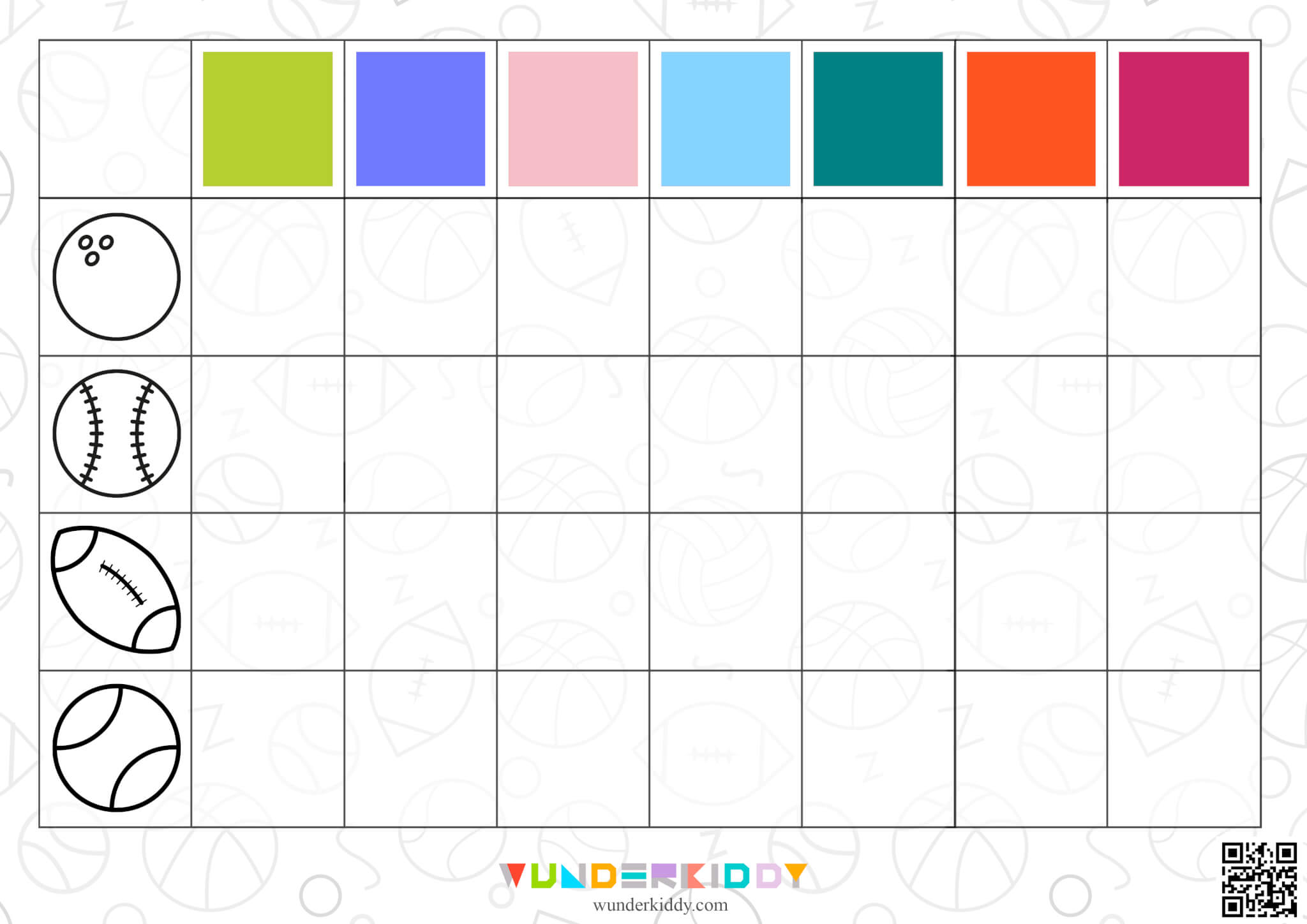 Sports Ball Color Sorting for Preschoolers - Image 4