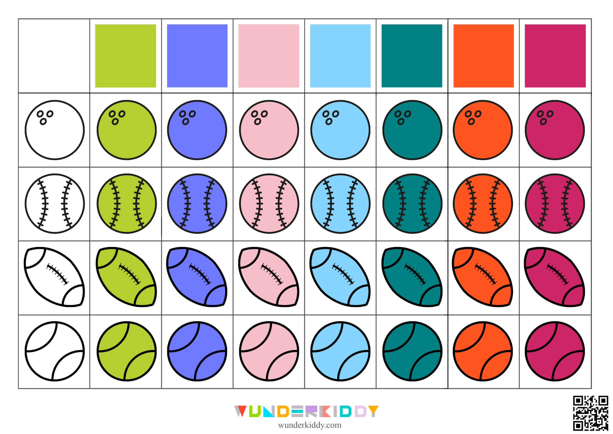 Sports Ball Color Sorting for Preschoolers - Image 5