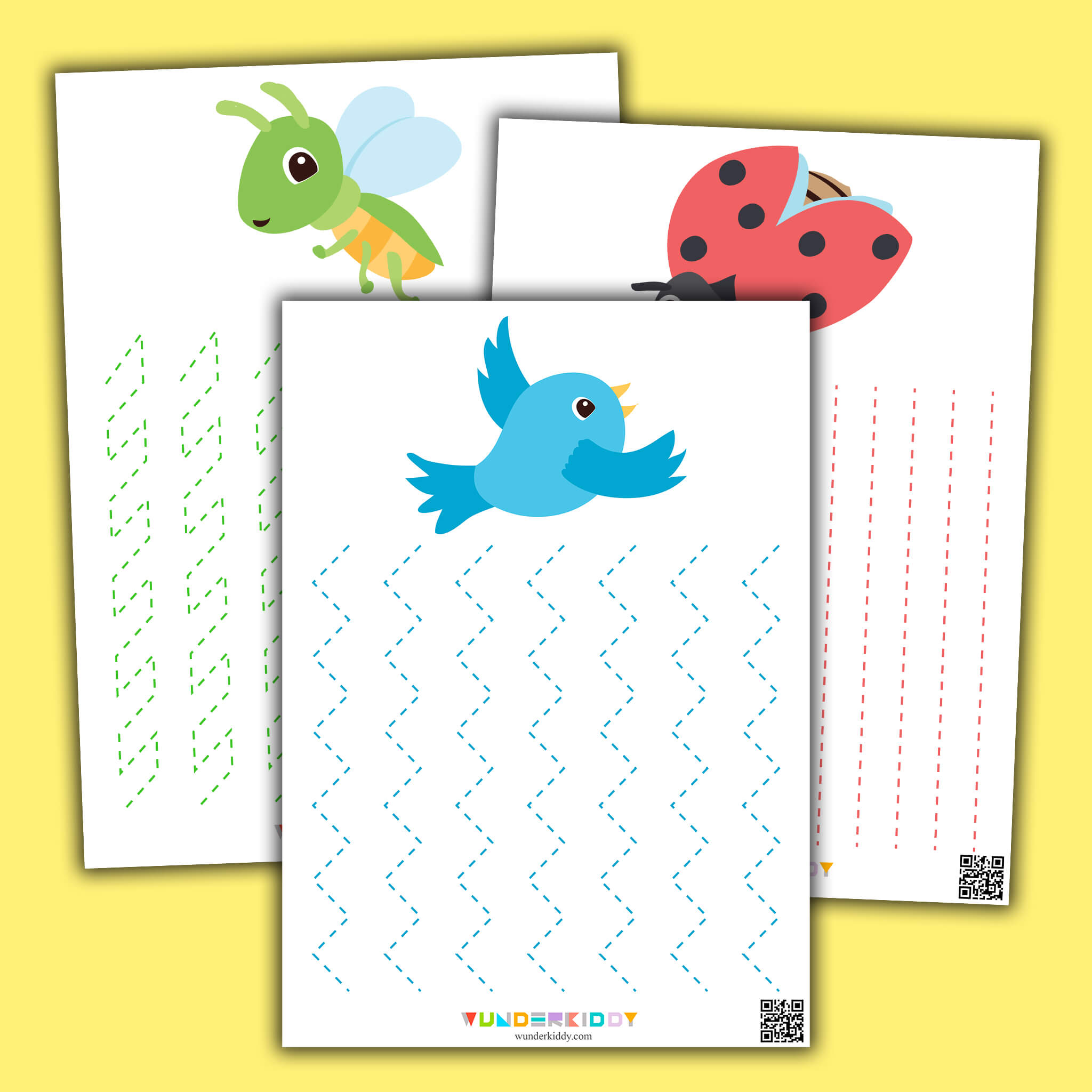 Printable Pre Writing Spring Preschool Tracing Worksheet