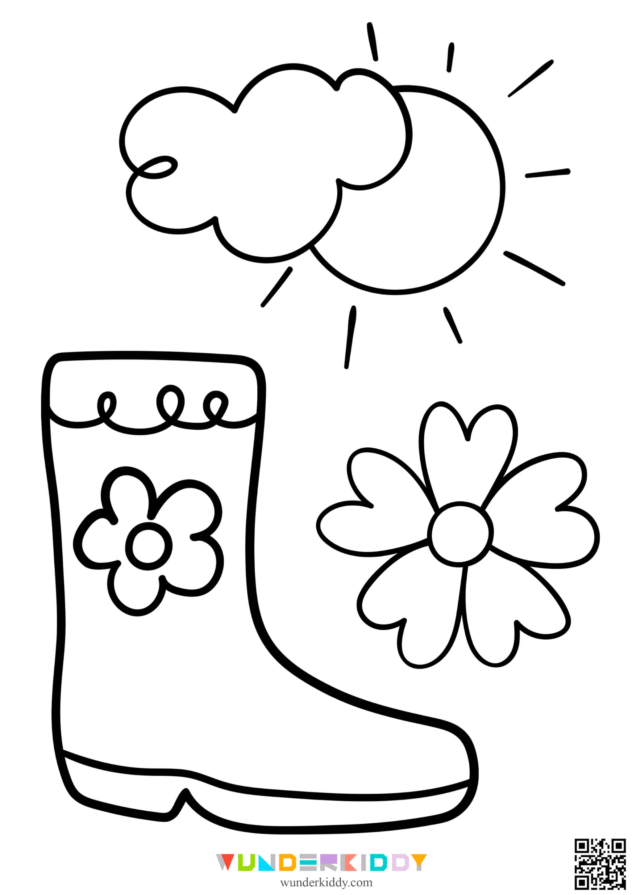 Розмальовки «Весна» для малюків - Зображення 14