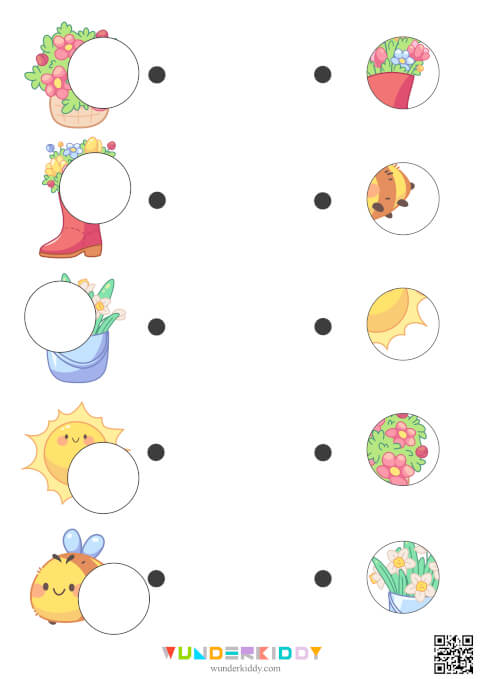 Spring Missing Puzzle Worksheets - Image 2