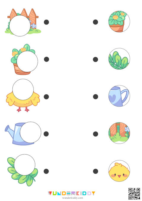 Spring Missing Puzzle Worksheets - Image 3