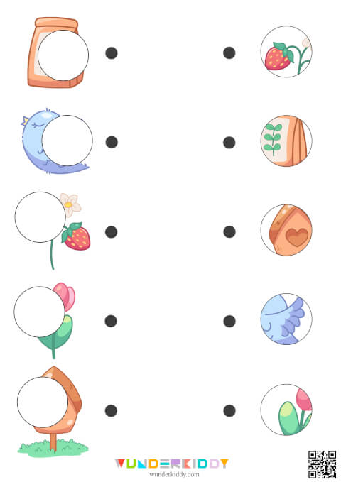 Spring Missing Puzzle Worksheets - Image 5