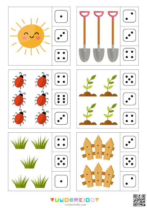 Гра з прищіпками «Порахуй весняні предмети» - Зображення 3