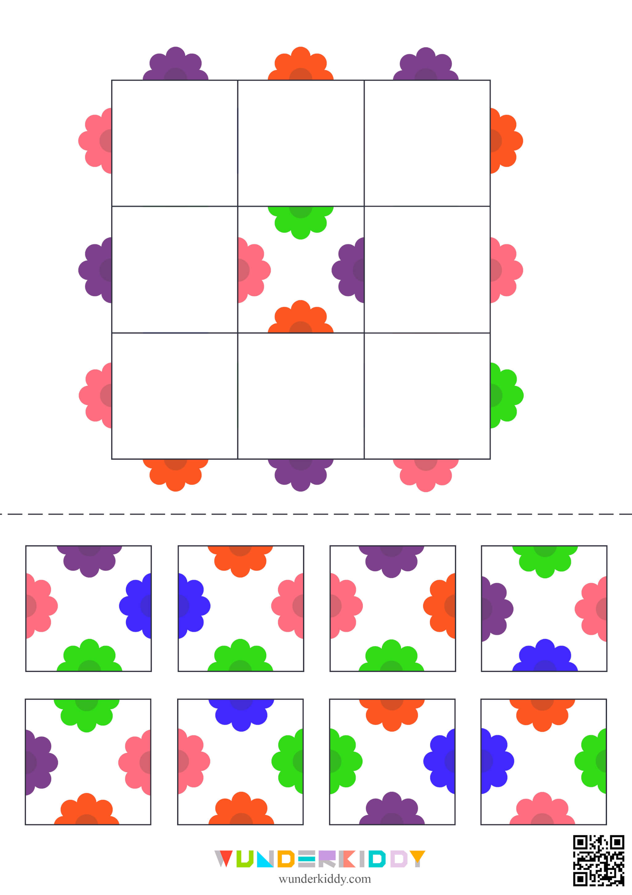 Spring Flower Puzzle: Match the Petals Worksheets - Image 3