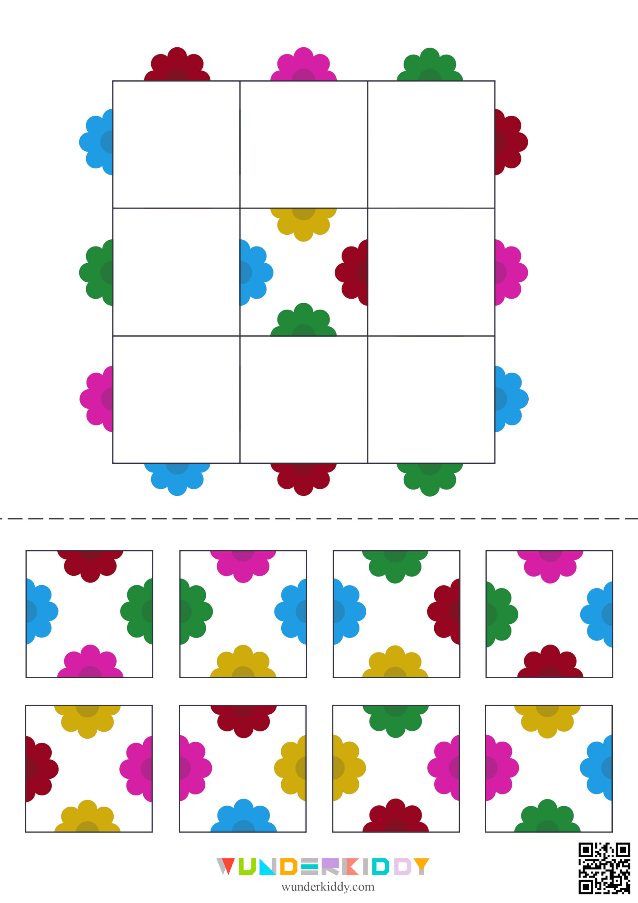 Spring Flower Puzzle: Match the Petals Worksheets - Image 6