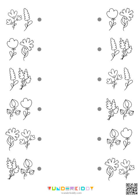 Найди и соедини «Одинаковые пары цветов» - Изображение 2