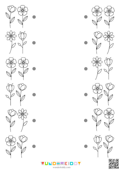 Найди и соедини «Одинаковые пары цветов» - Изображение 3