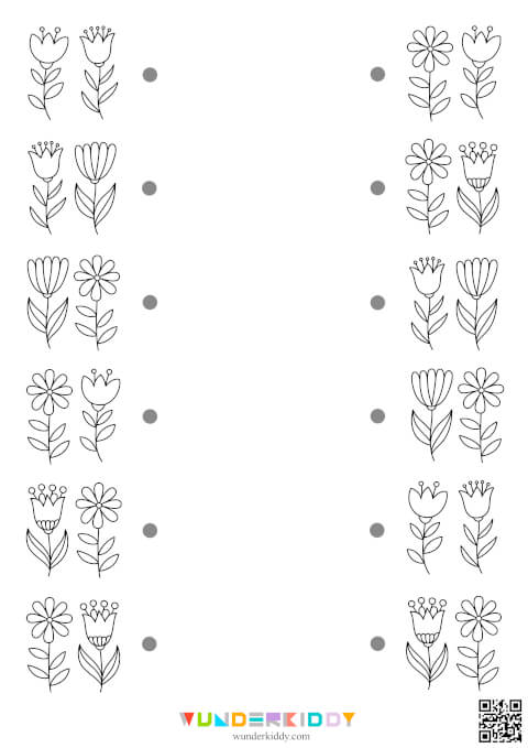 Найди и соедини «Одинаковые пары цветов» - Изображение 4