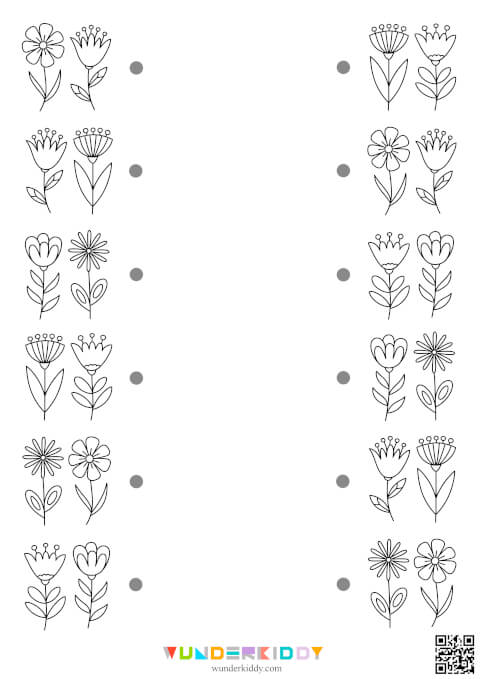 Найди и соедини «Одинаковые пары цветов» - Изображение 5