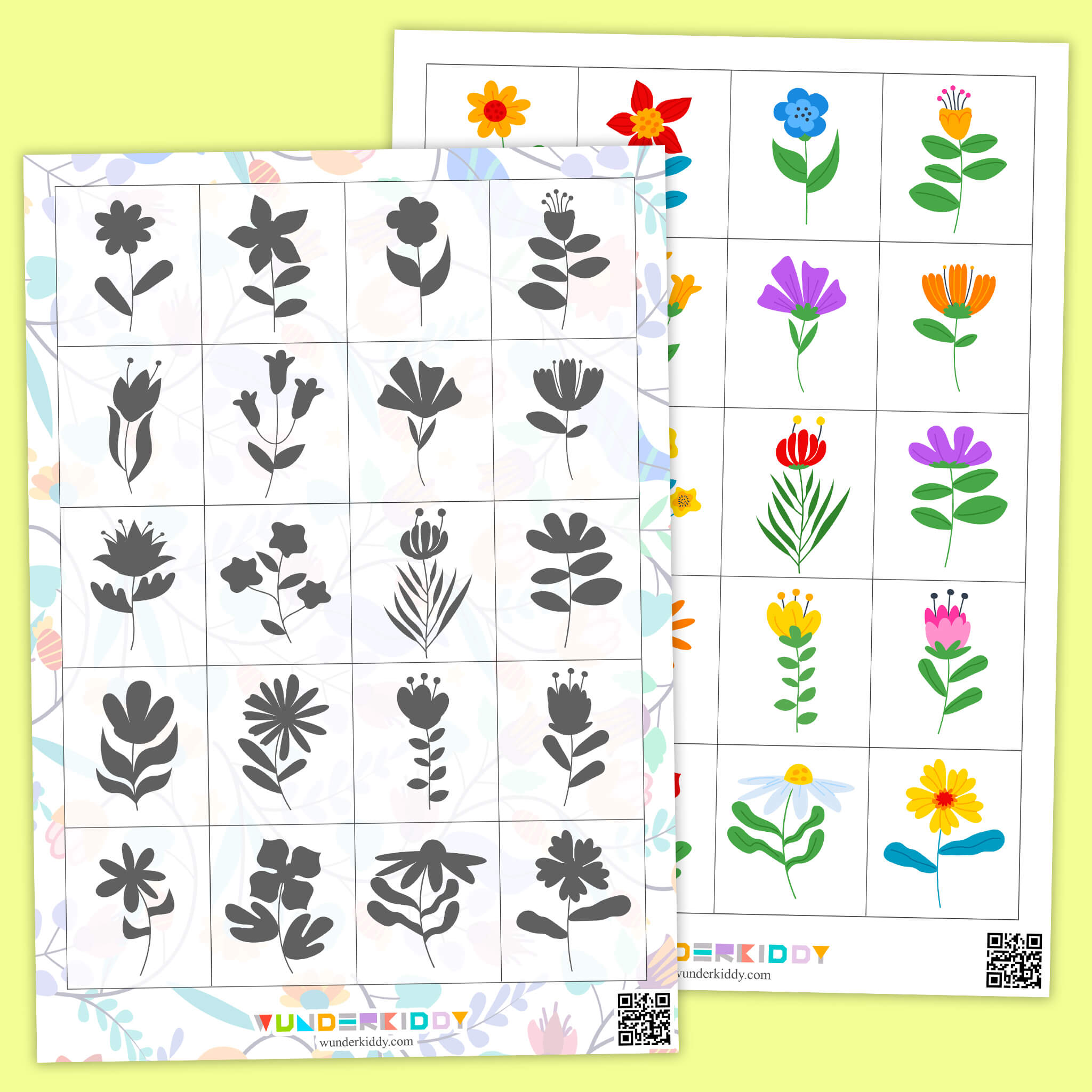 Spring Flowers Worksheet