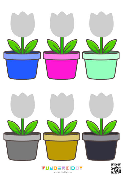 Дидактична гра «Кольорові тюльпани» - Зображення 6