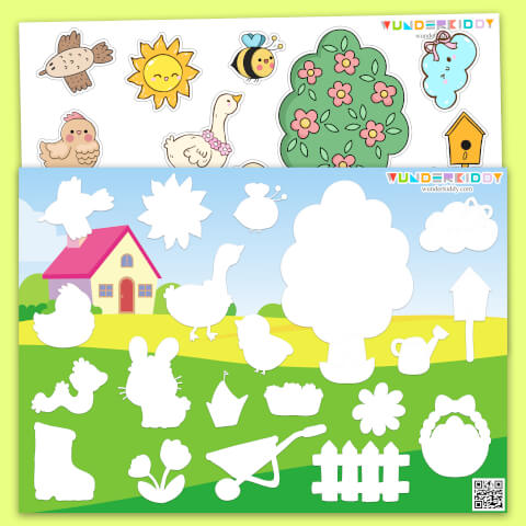 Jeu d'ombres : Jardin de printemps - Image 2