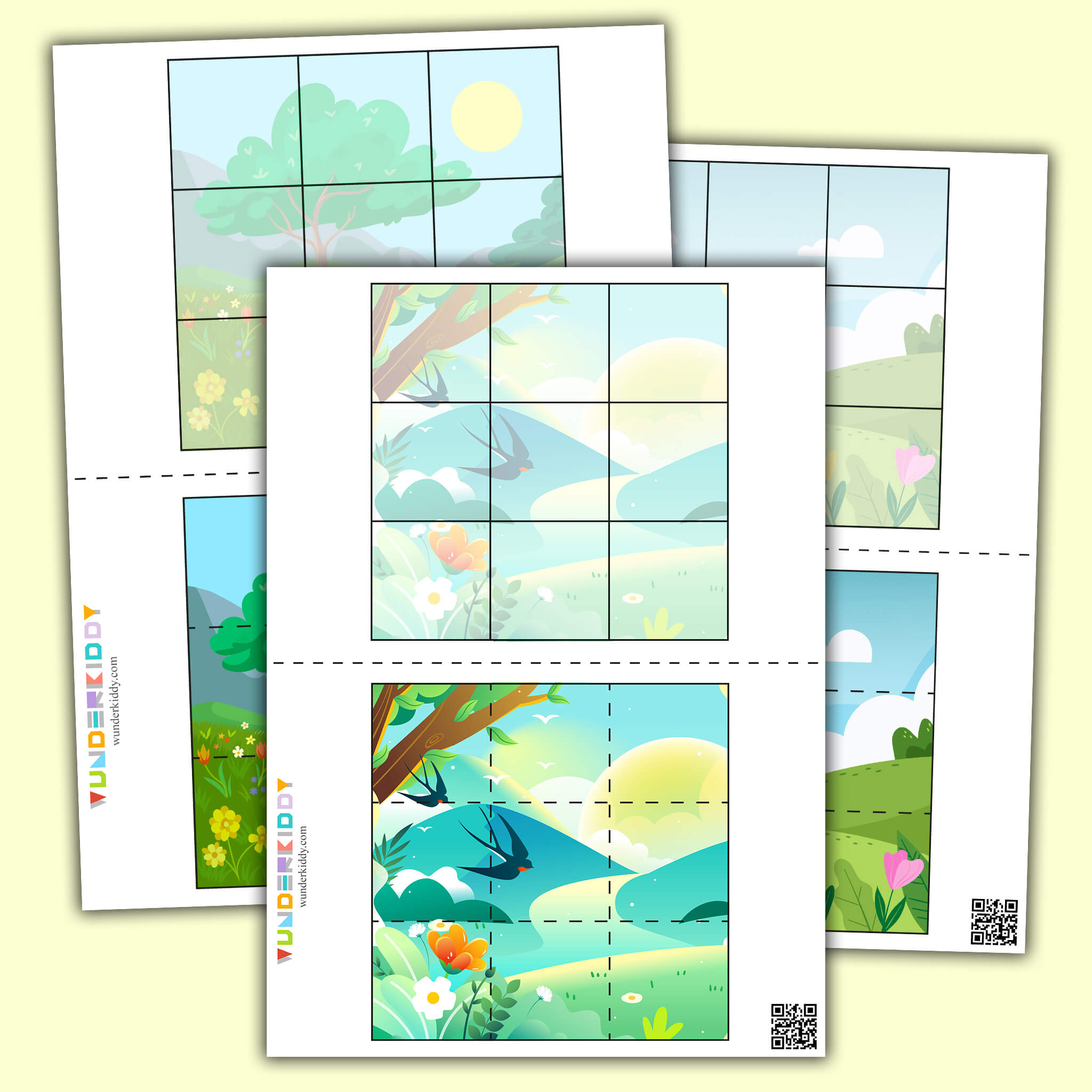 Spring Puzzles Activity