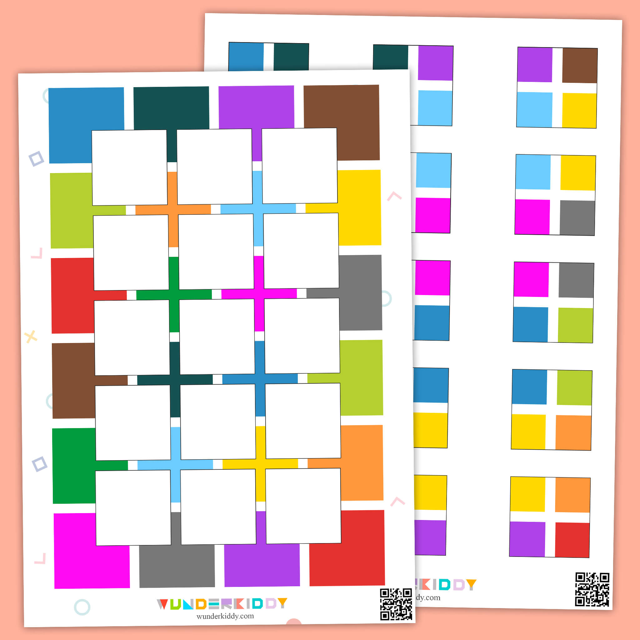 Square Colour Puzzle Activity