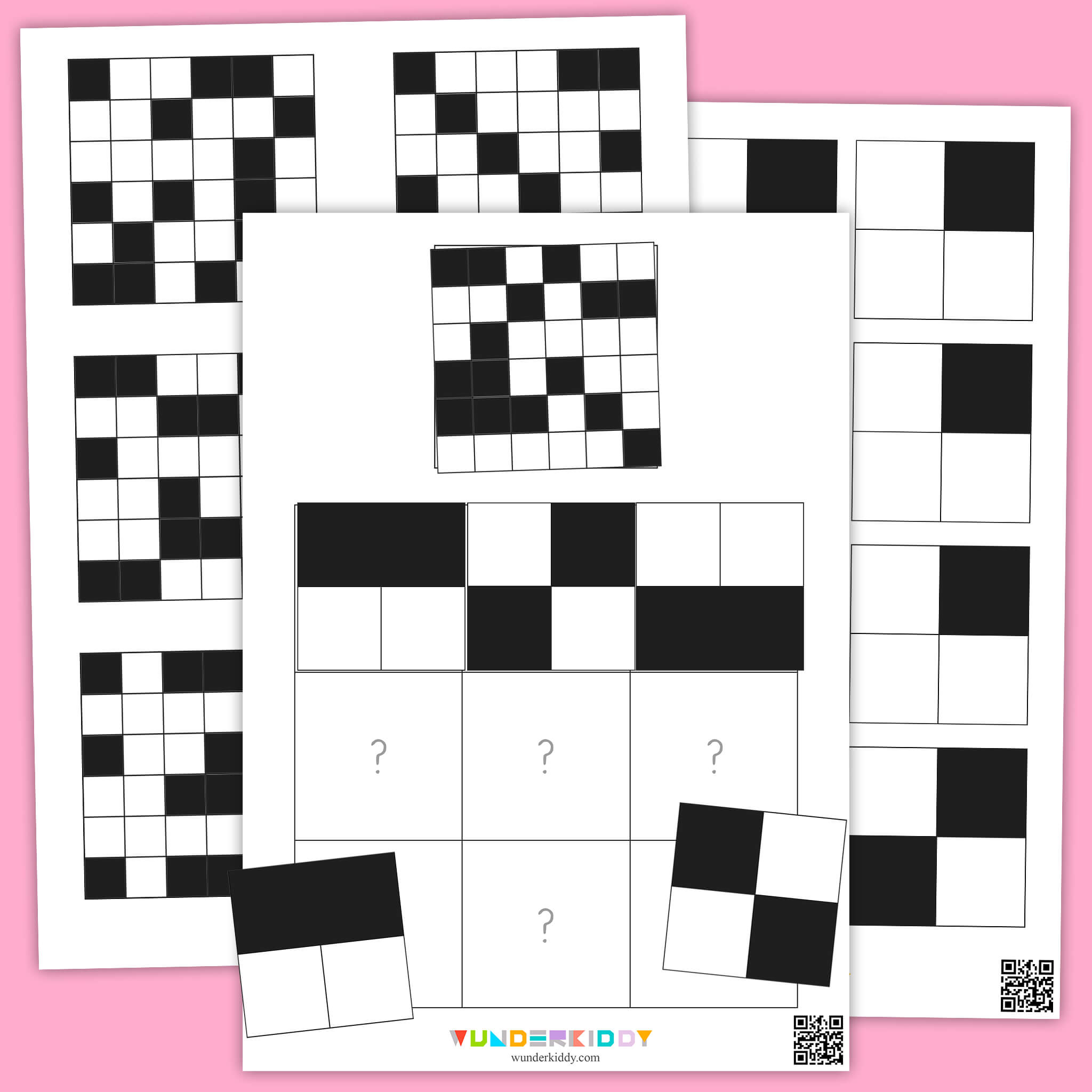 Square Montessori Pattern Matching Activity