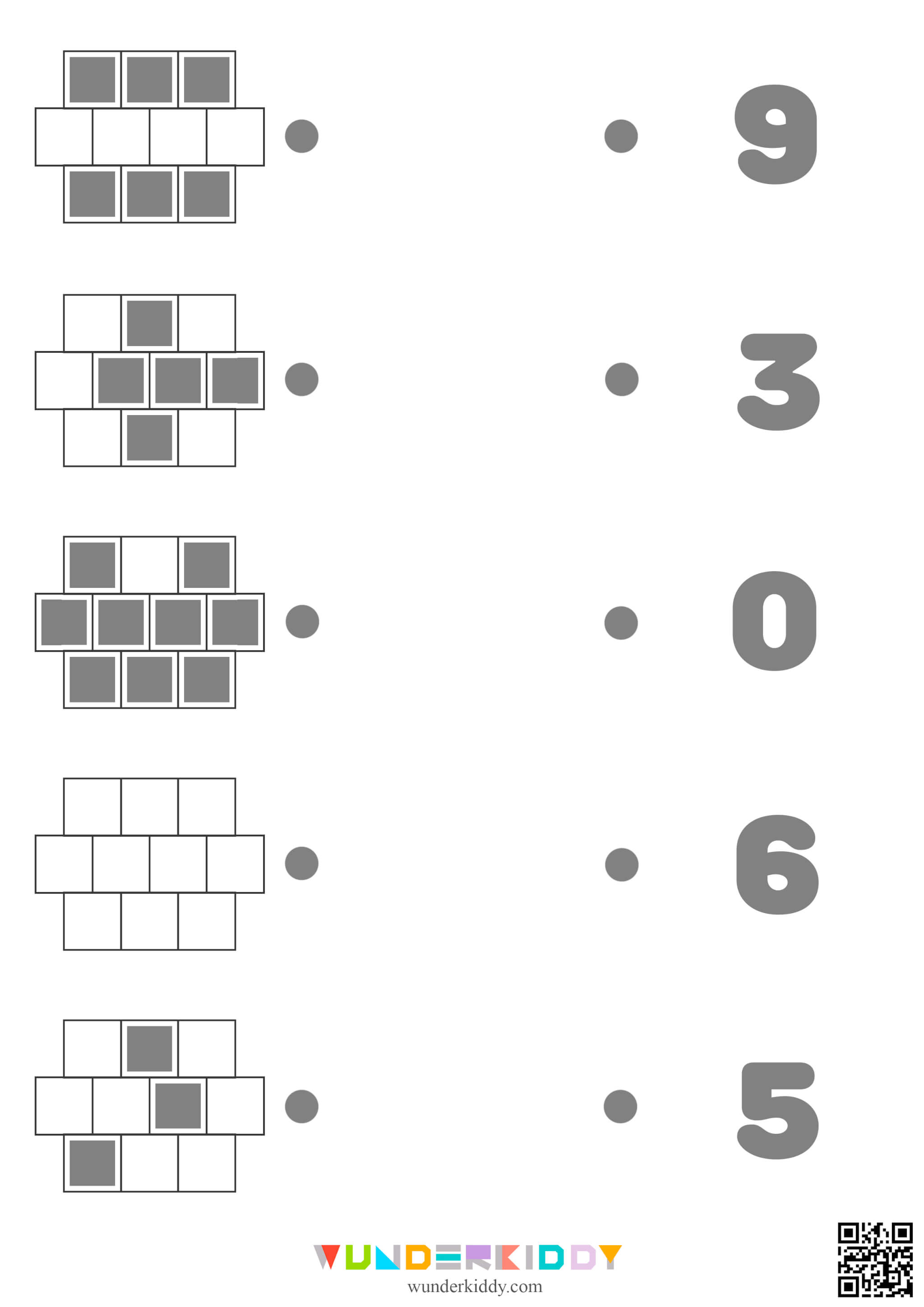 Fiches d’activité de comptage de carrés pour les enfants - Image 4