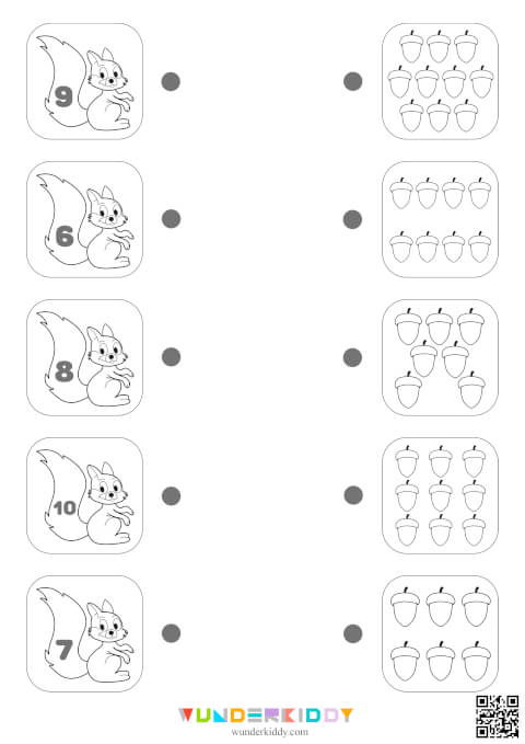 Count Acorns Worksheet - Image 3