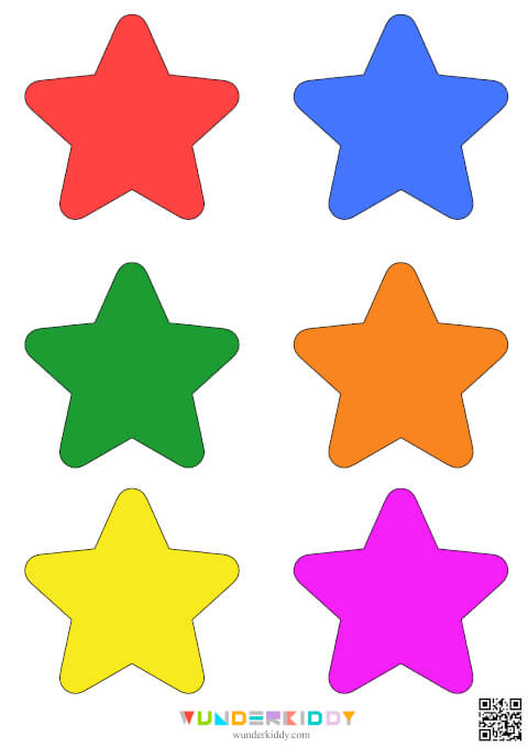 Шаблоны «Цветные звездочки» - Изображение 2