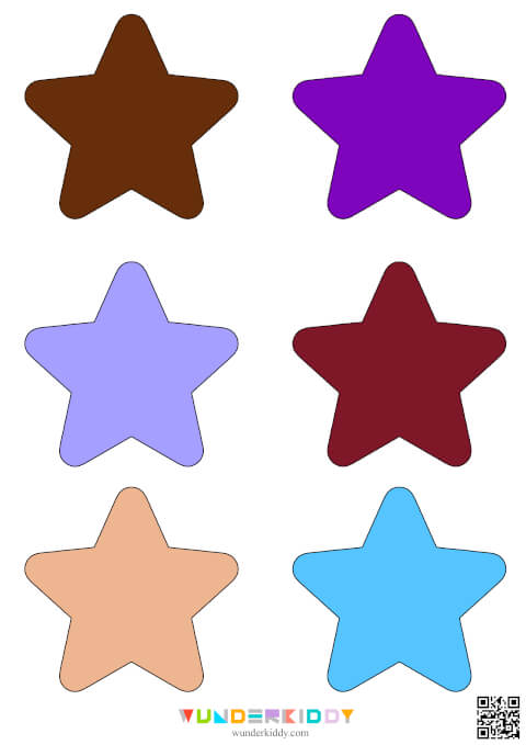 Шаблоны «Цветные звездочки» - Изображение 3