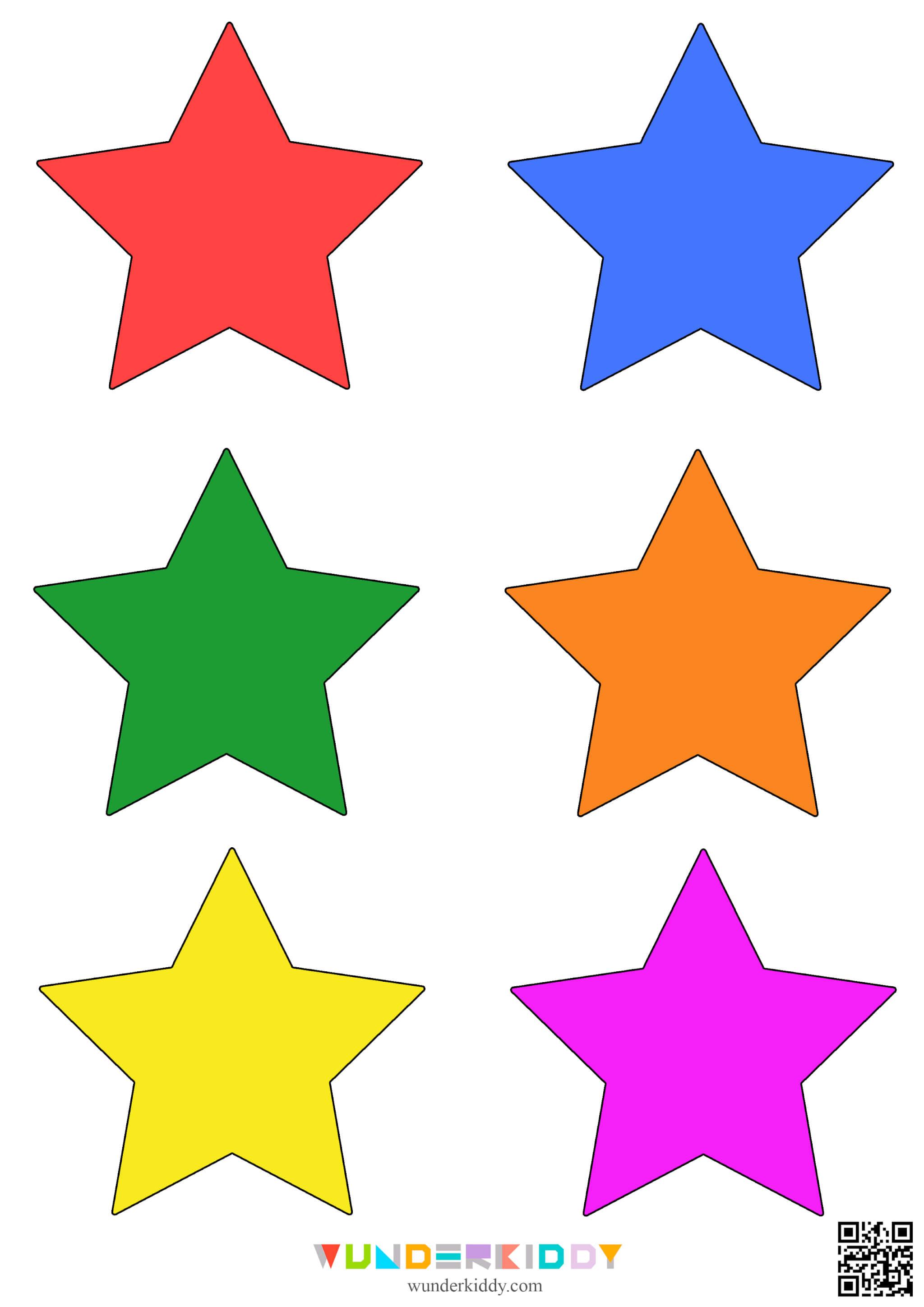 Шаблоны «Цветные звездочки» - Изображение 4