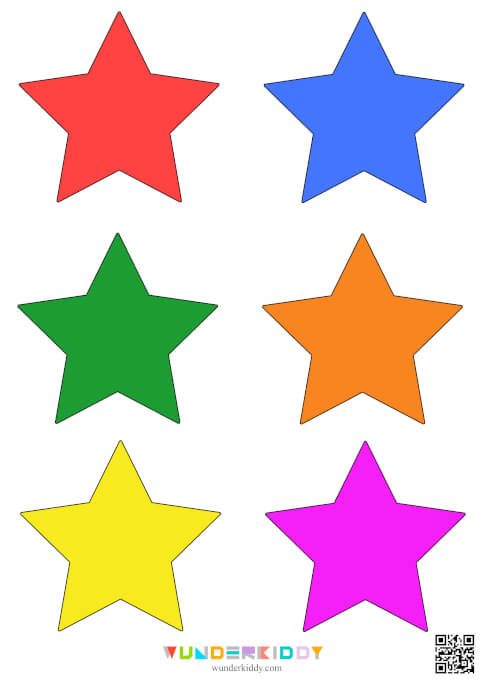Шаблоны «Цветные звездочки» - Изображение 4