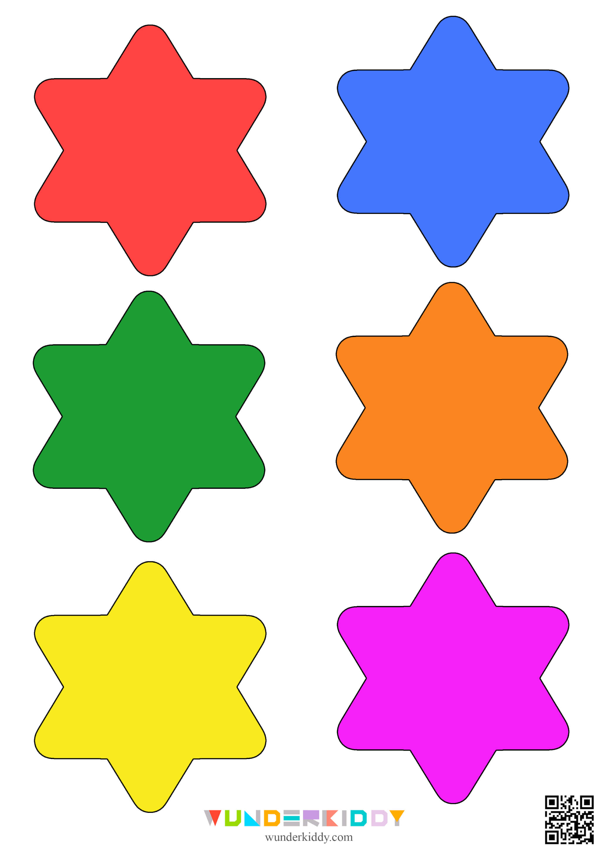 Шаблоны «Цветные звездочки» - Изображение 6